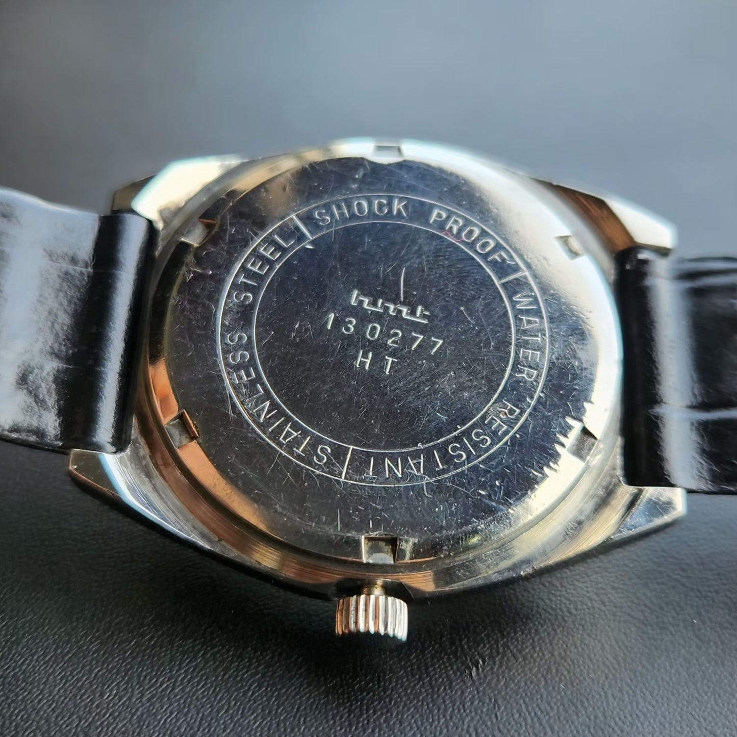 Vintage Original HMT Shreyas Hand Winding 17 Jewels Silver Face Men's Wrist Watch HM142