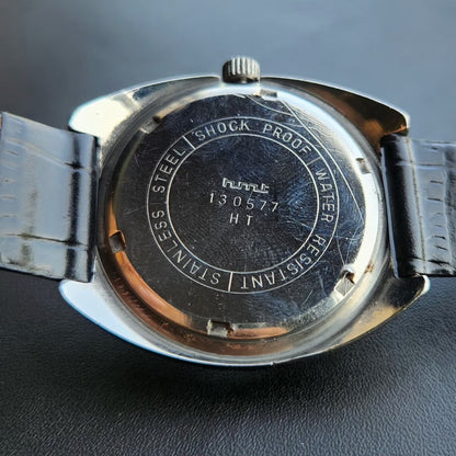 Vintage Original HMT Kohinoor Hand Winding 17 Jewels Silver Face Men's Wrist Watch HM144