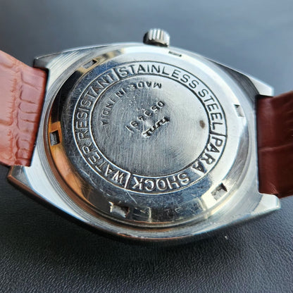 Vintage Original HMT Sandeep Hand Winding 17 Jewels White Face Men's Wrist Watch HM148
