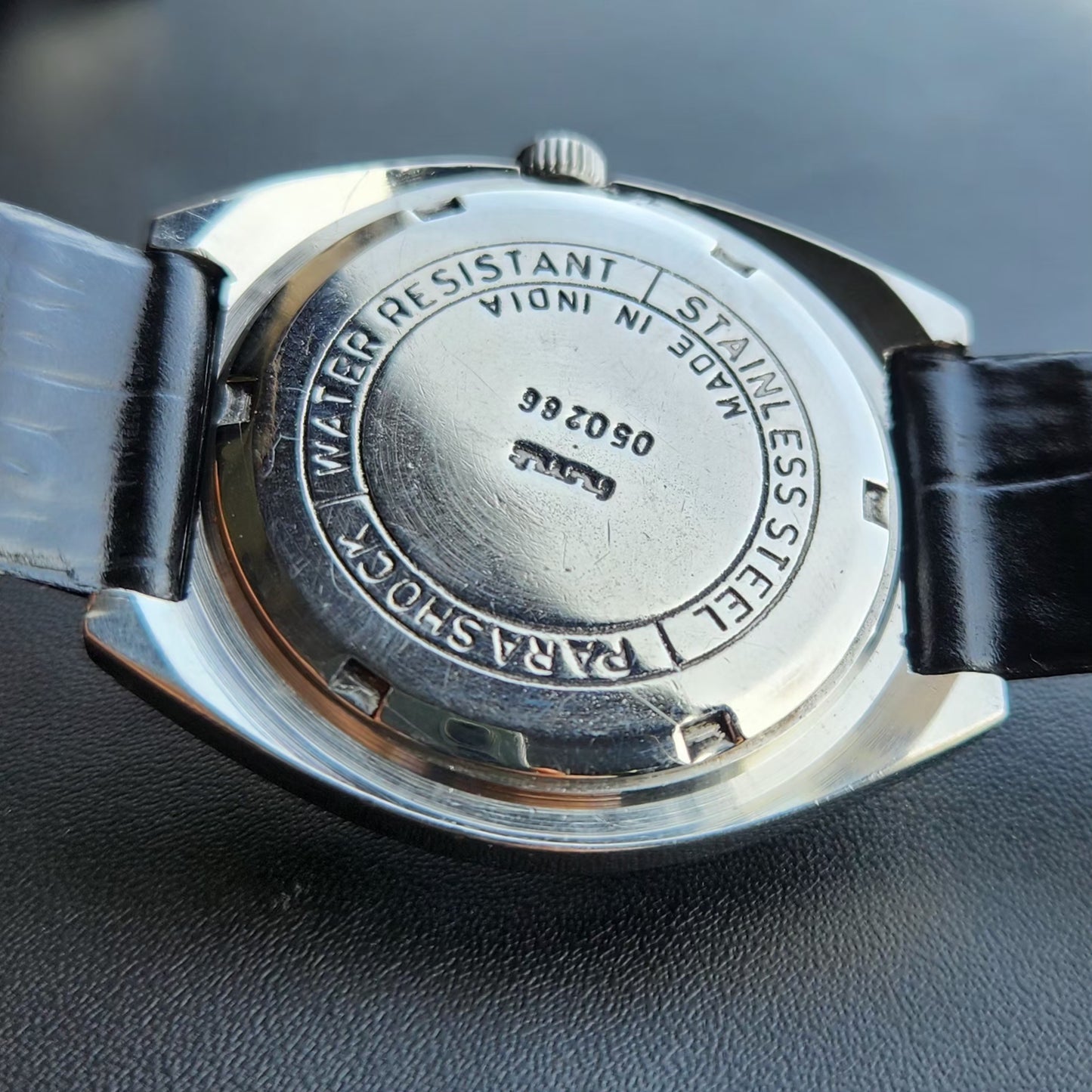 Vintage Original HMT Chetak Hand Winding 17 Jewels Blue Face Men's Wrist Watch HM149