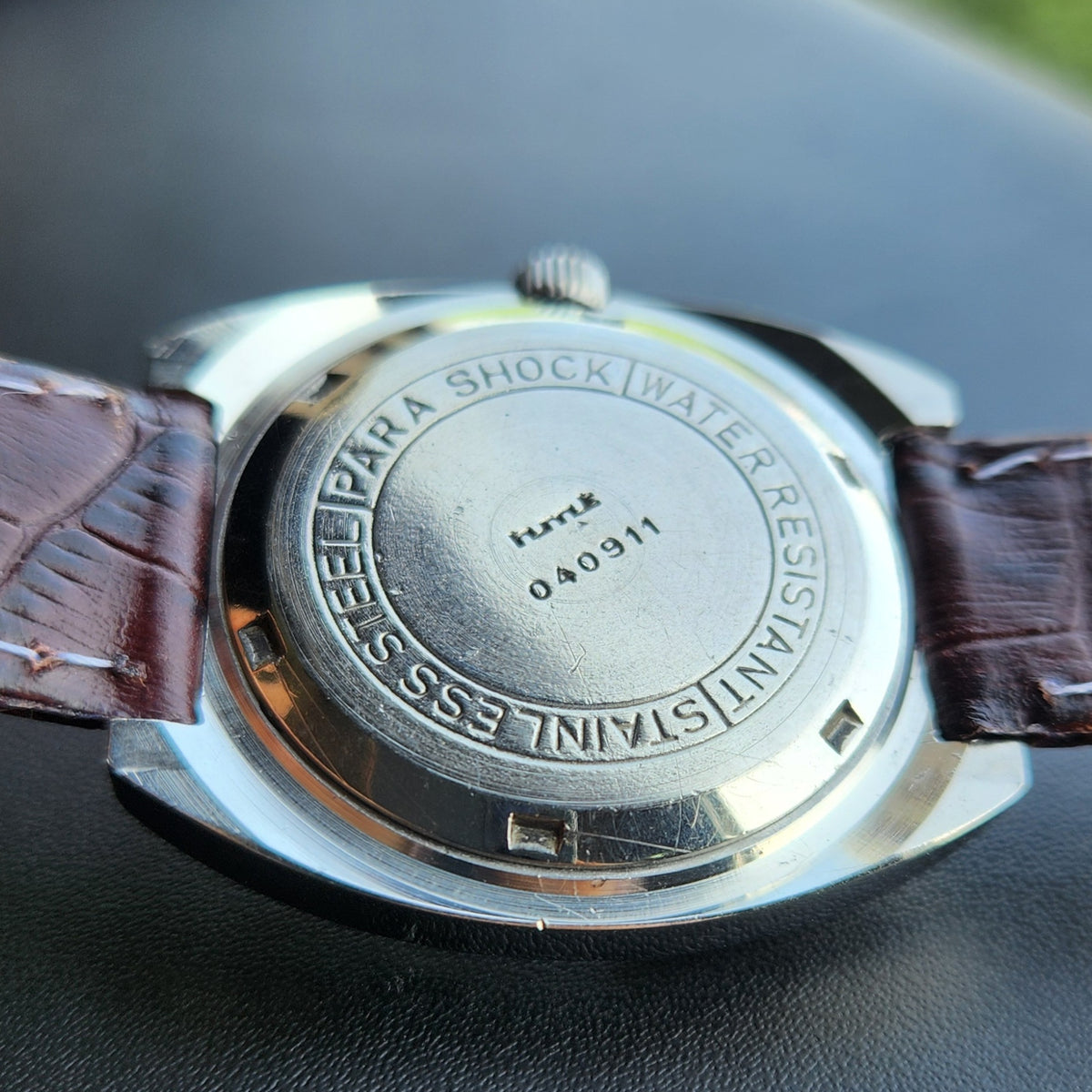 Vintage Original HMT Chethan Hand Winding 17 Jewels Gold Face Men's Wrist Watch HM151