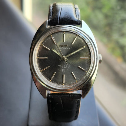 Vintage Original HMT Kohinoor Hand Winding 17 Jewels Grey Face Men's Wrist Watch HM158
