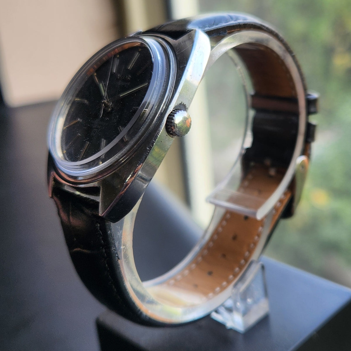 Vintage Original HMT Kohinoor Hand Winding 17 Jewels Grey Face Men's Wrist Watch HM158