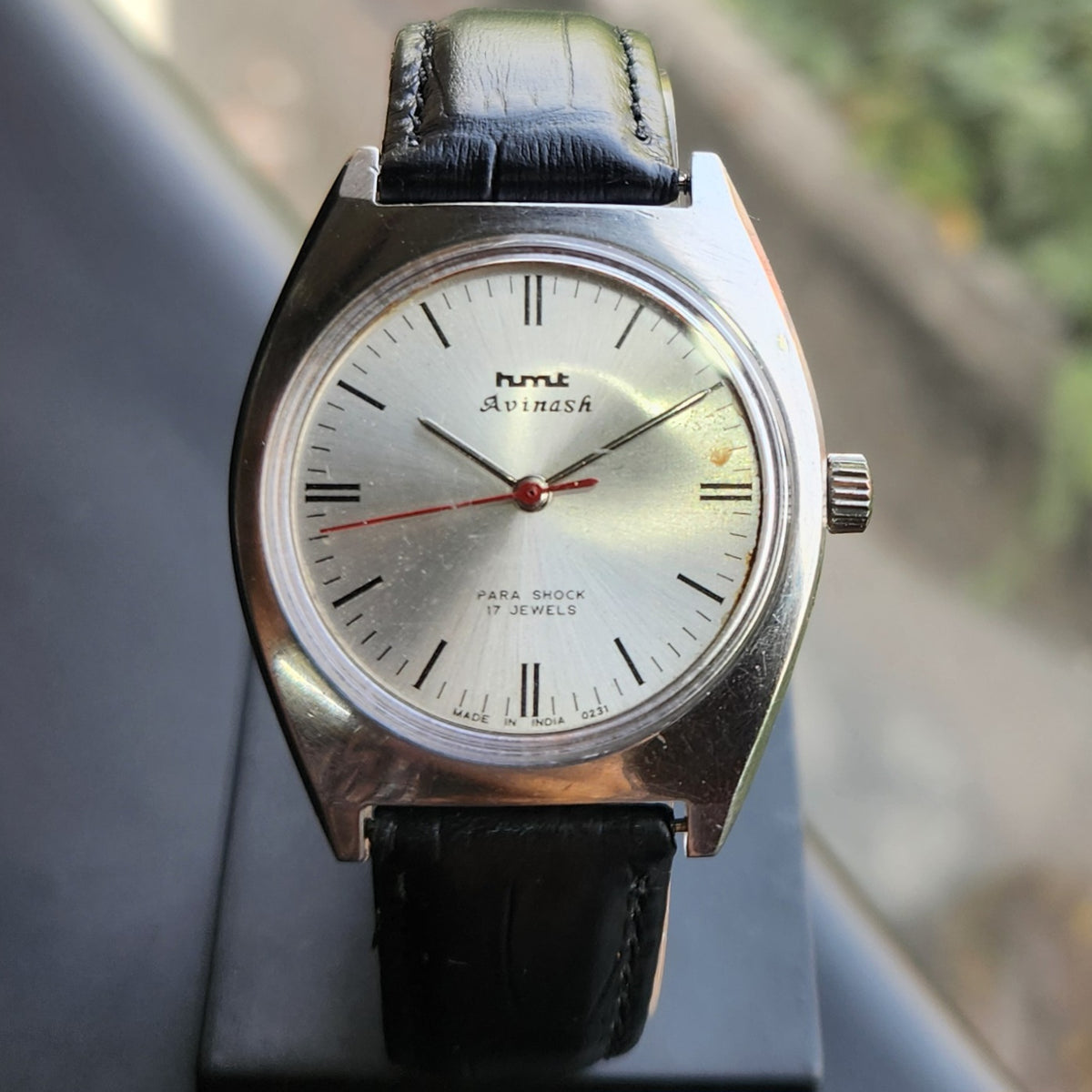 Vintage Original HMT Avinash Hand Winding 17 Jewels Silver Face Men's Wrist Watch HM159