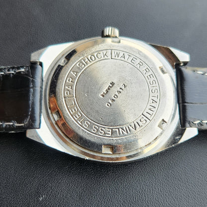 Vintage Original HMT Avinash Hand Winding 17 Jewels Silver Face Men's Wrist Watch HM159
