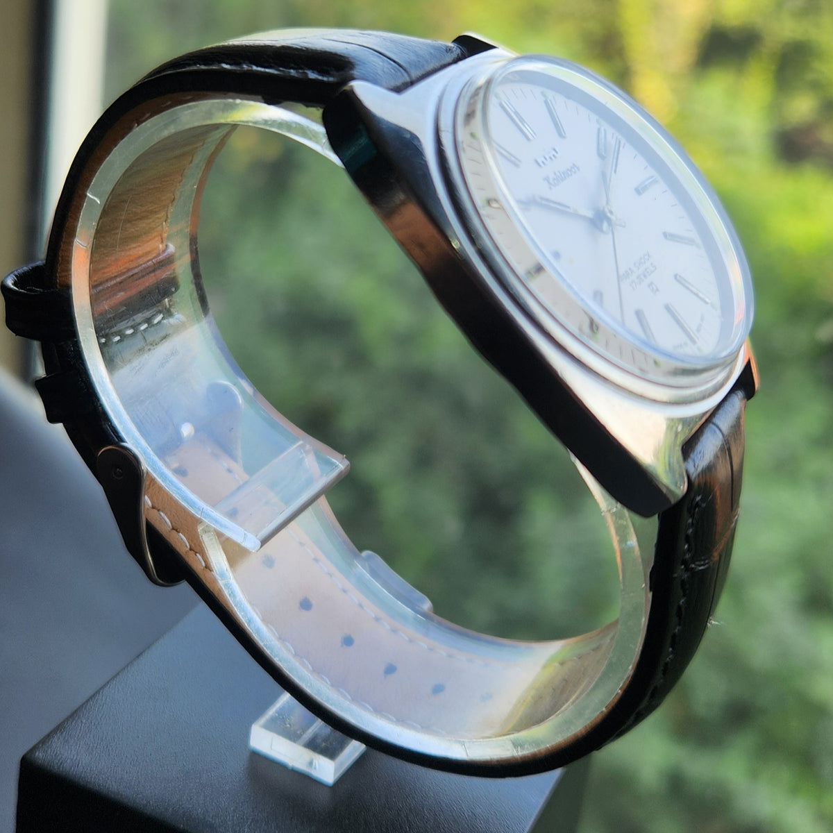 Vintage Original HMT Kohinoor Hand Winding 17 Jewels White Face Men's Wrist Watch HM161