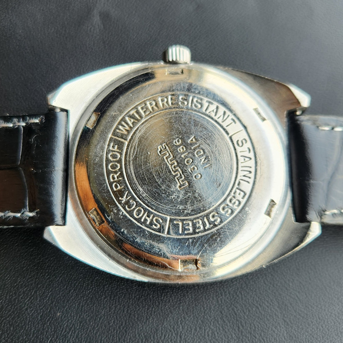 Vintage Original HMT Kohinoor Hand Winding 17 Jewels White Face Men's Wrist Watch HM161