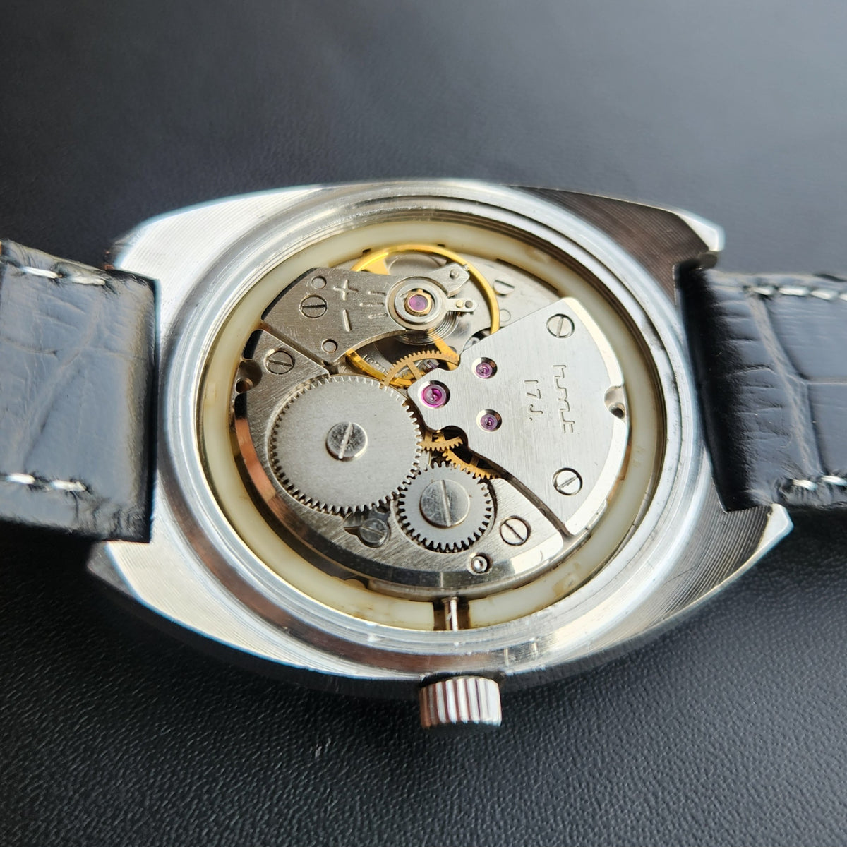 Vintage Original HMT Kohinoor Hand Winding 17 Jewels White Face Men's Wrist Watch HM161