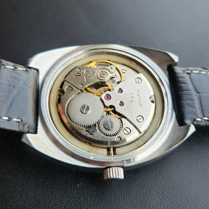 Vintage Original HMT Kohinoor Hand Winding 17 Jewels White Face Men's Wrist Watch HM161