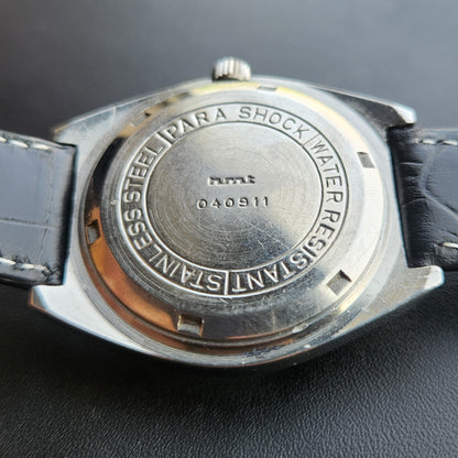 Vintage Original HMT Sandeep Hand Winding 17 Jewels Brown Face Men's Wrist Watch HM162