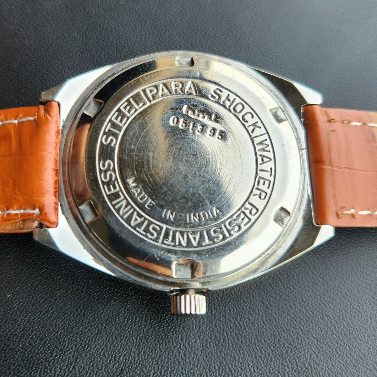 Vintage Original HMT Sandeep Hand Winding 17 Jewels White Face Men's Wrist Watch HM163