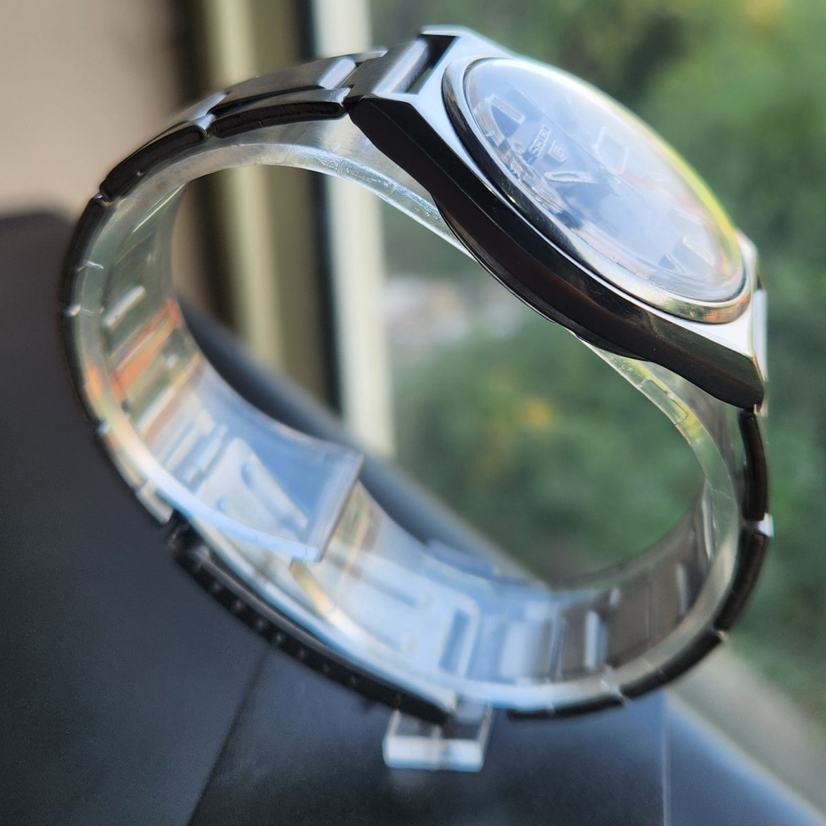 Vintage 1978 Original Seiko 5 Automatic 6319-8050 Black Face 17 Jewels Day-Date Japanese Men's Wrist Watch SK21