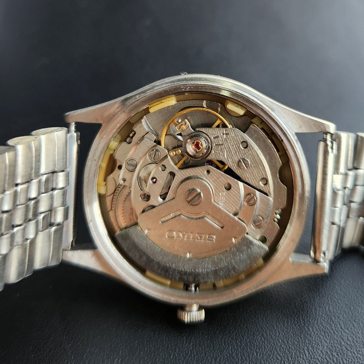 Vintage 1984 Original Seiko 5 Automatic 6309-8920 Grey Face 17 Jewels Day-Date Japanese Men's Wrist Watch SK29
