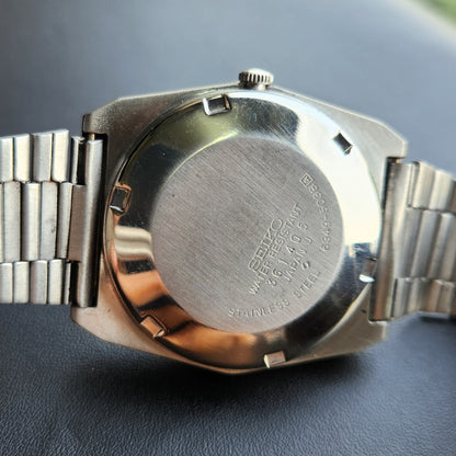 Vintage 1983 Original Seiko 5 Automatic 6309-8820 Black Face 17 Jewels Day-Date Japanese Men's Wrist Watch SK30