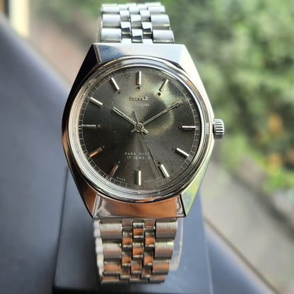 Vintage Original HMT Shreyas Hand Winding 17 Jewels Grey Face Men's Wrist Watch HM165