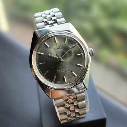 Vintage Original HMT Shreyas Hand Winding 17 Jewels Grey Face Men's Wrist Watch HM165