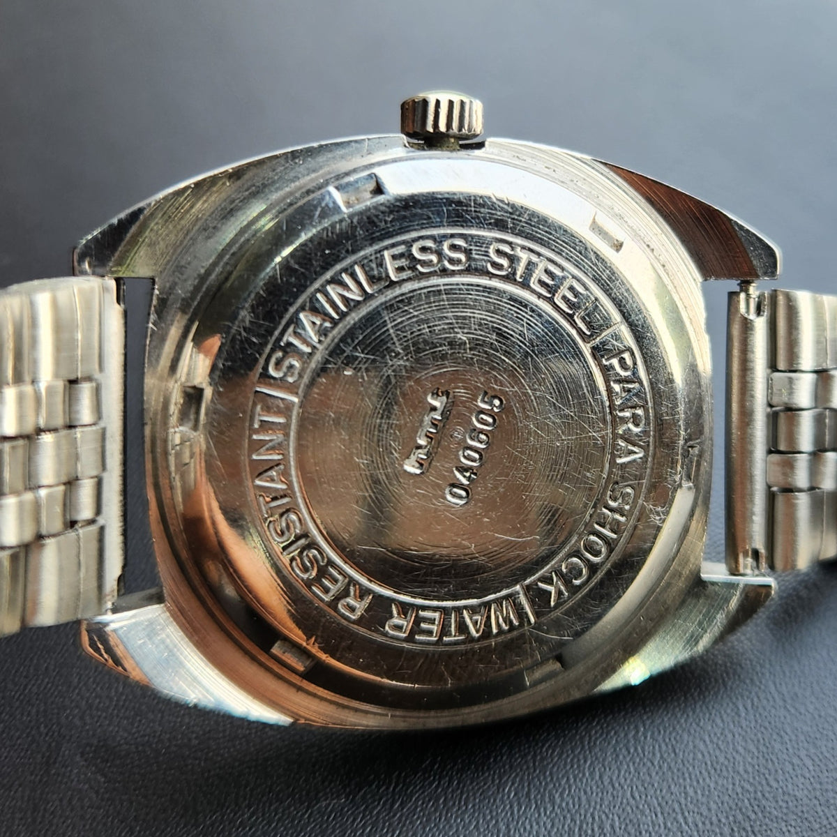Vintage Original HMT Vijay Hand Winding 17 Jewels Silver Face Men's Wrist Watch HM169