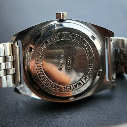 Vintage Original HMT Avinash Hand Winding 17 Jewels Black Face Men's Wrist Watch HM172