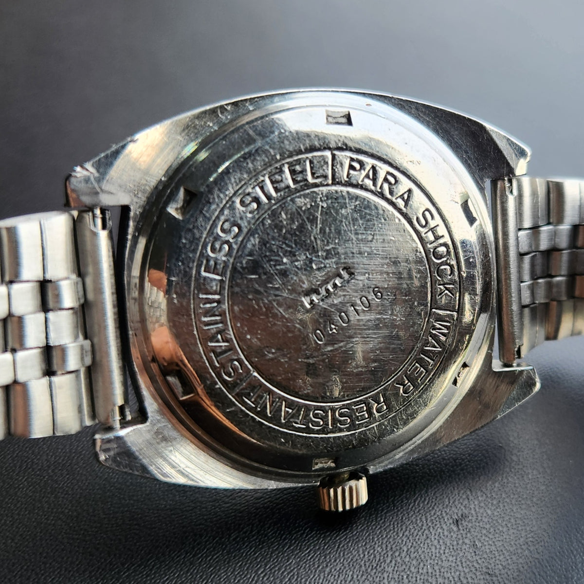 Vintage Original HMT Avinash Hand Winding 17 Jewels Blue Face Men's Wrist Watch HM173