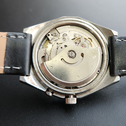 Vintage Ricoh R31 Automatic White Face New Strap 21 Jewels Day-Date Men's Wrist Watch R118