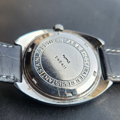 Vintage Original HMT Kohinoor Hand Winding 17 Jewels White Face Men's Wrist Watch HM176