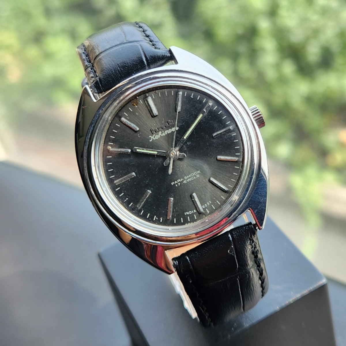 Vintage Original HMT Kohinoor Hand Winding 17 Jewels Silver Face Men's Wrist Watch HM177