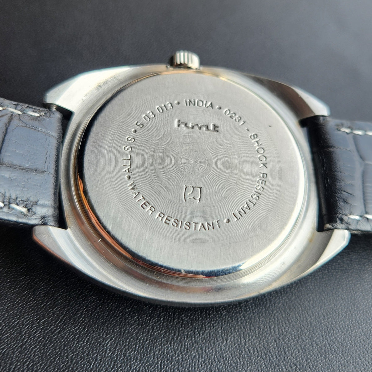 Vintage Original HMT Kohinoor Hand Winding 17 Jewels Silver Face Men's Wrist Watch HM177