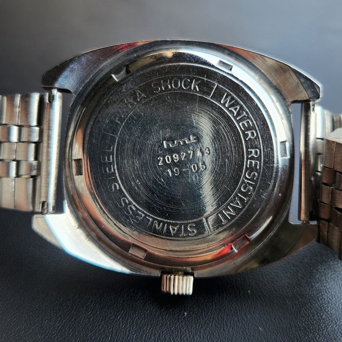 Vintage Original HMT Kohinoor Hand Winding 17 Jewels Silver Face Men's Wrist Watch HM180