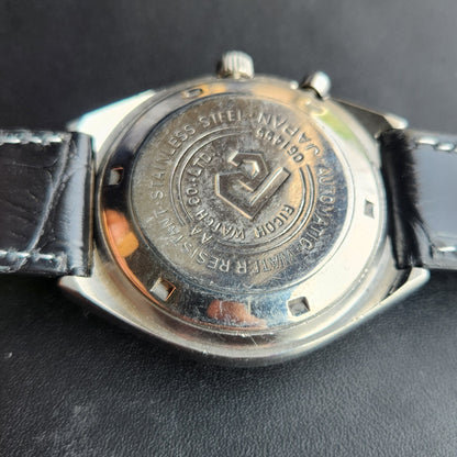 Vintage Ricoh R31 Automatic Green Face New Strap 21 Jewels Day-Date Men's Wrist Watch R124