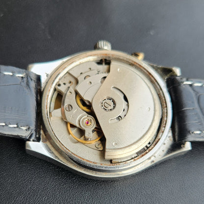 Vintage Ricoh R31 Automatic Yellow Face New Strap 21 Jewels Day-Date Men's Wrist Watch R127
