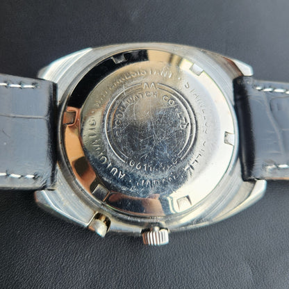 Vintage Ricoh R31 Automatic Green Face New Strap 21 Jewels Day-Date Men's Wrist Watch R133