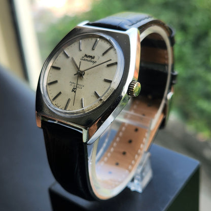 Vintage Original HMT Sandeep Hand Winding 17 Jewels Off White Face Men's Wrist Watch HM182