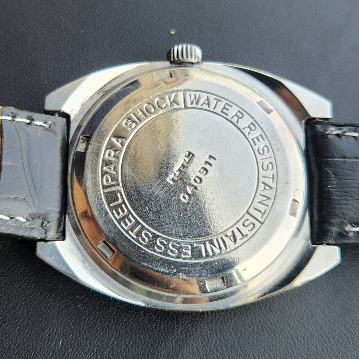 Vintage Original HMT Chethan Hand Winding 17 Jewels Silver Face Men's Wrist Watch HM185