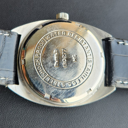 Vintage Original HMT Avinash Hand Winding 17 Jewels Blue Face Men's Wrist Watch HM187