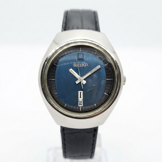 Vintage 1985 Original Seiko 5 Automatic 6309-8840 Blue face 17 Jewels Day-Date Japanese Men's Wrist Watch OG265
