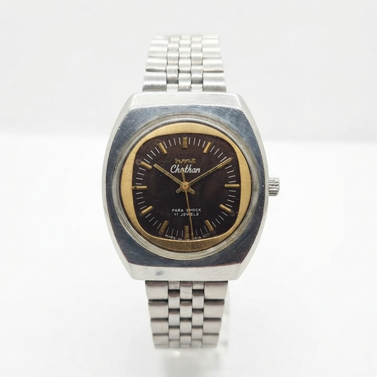 Vintage Original HMT Chethan Hand Winding 17 Jewels Brown Face Men's Wrist Watch HM01Vintage Original HMT Kohinoor Hand Winding 17 Jewels Silver Face Men's Wrist Watch HM30