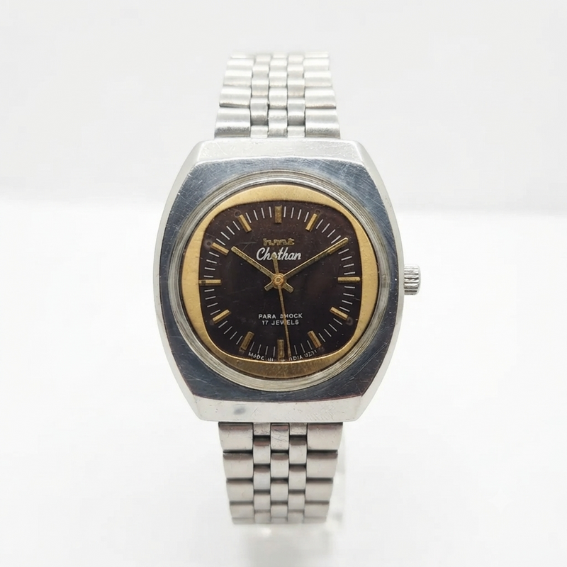 Vintage Original HMT Chethan Hand Winding 17 Jewels Brown Face Men's Wrist Watch HM01Vintage Original HMT Kohinoor Hand Winding 17 Jewels Silver Face Men's Wrist Watch HM30