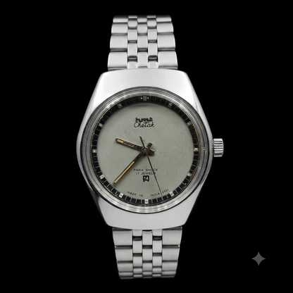 Vintage Original HMT Chetak Hand Winding 17 Jewels Grey Face Men's Wrist Watch HM84