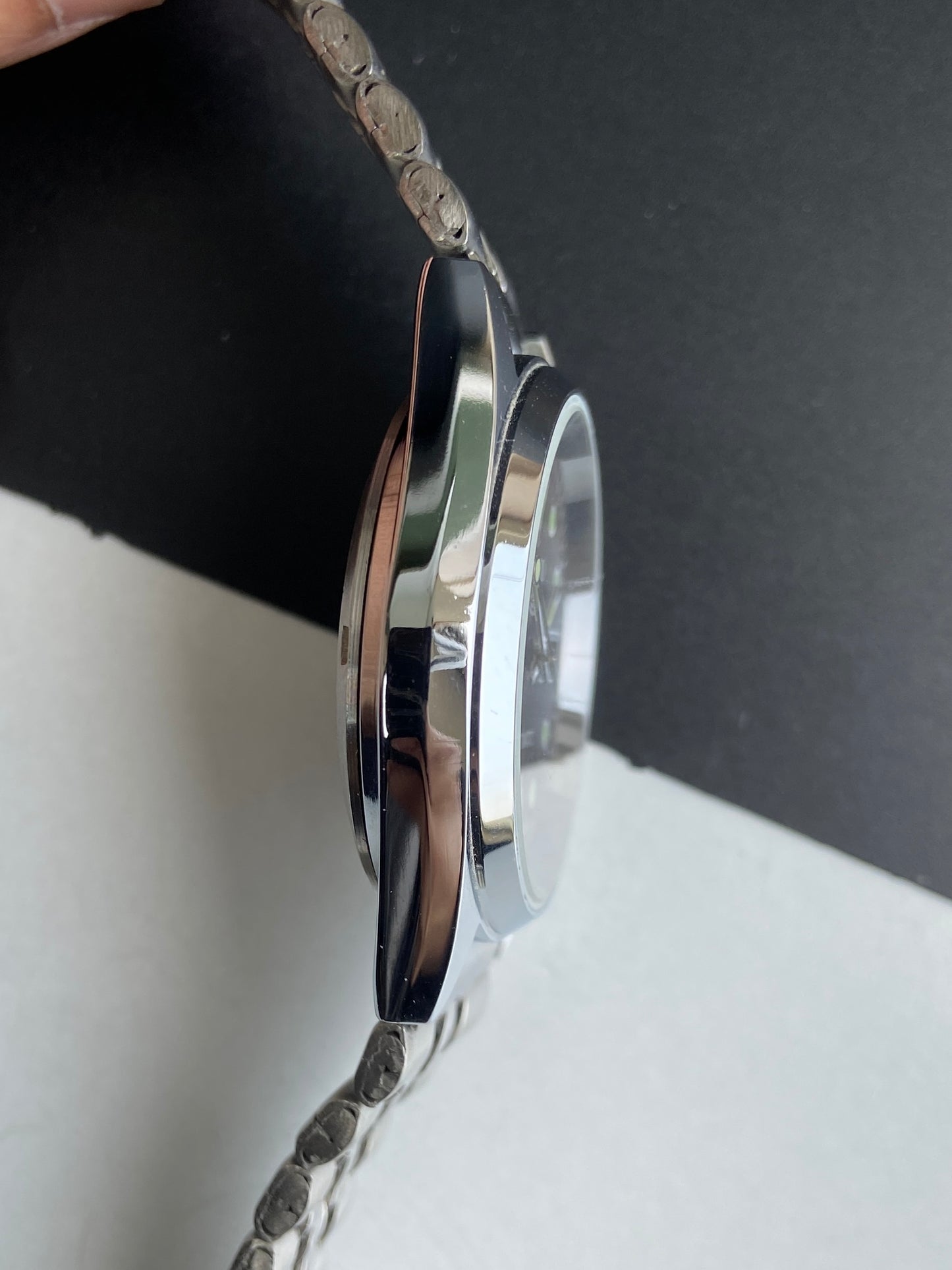 Vintage Mod Seiko 5 Automatic 6309A 17 Jewels Japan Men's Day-Date Brown Face Wrist Watch E50