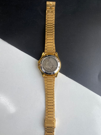 Vintage Seiko 5 Automatic 17 Jewels Cal. 6309 White Face Fix Bezel Gold Plated  Men's Wrist Watch E69