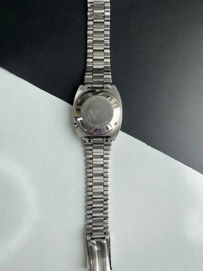 Vintage 1980 Original Seiko 5 Automatic 6309-603C Black Face Day-Date Japanese Men's Wrist Watch E79