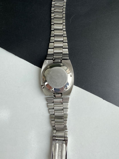 Vintage 1988 Original Seiko 5 Automatic 6309-601A Silver Face 17 Jewels Day-Date Japanese Men's Wrist Watch E84