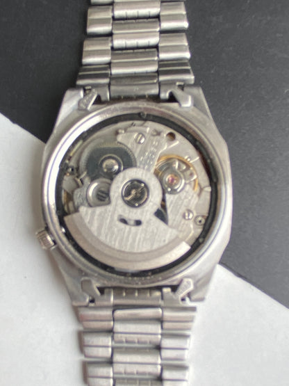 Vintage 1980 Original Seiko 5 Automatic 7009-5860 Golden Face 17 Jewels Day-Date Japanese Men's Wrist Watch E92