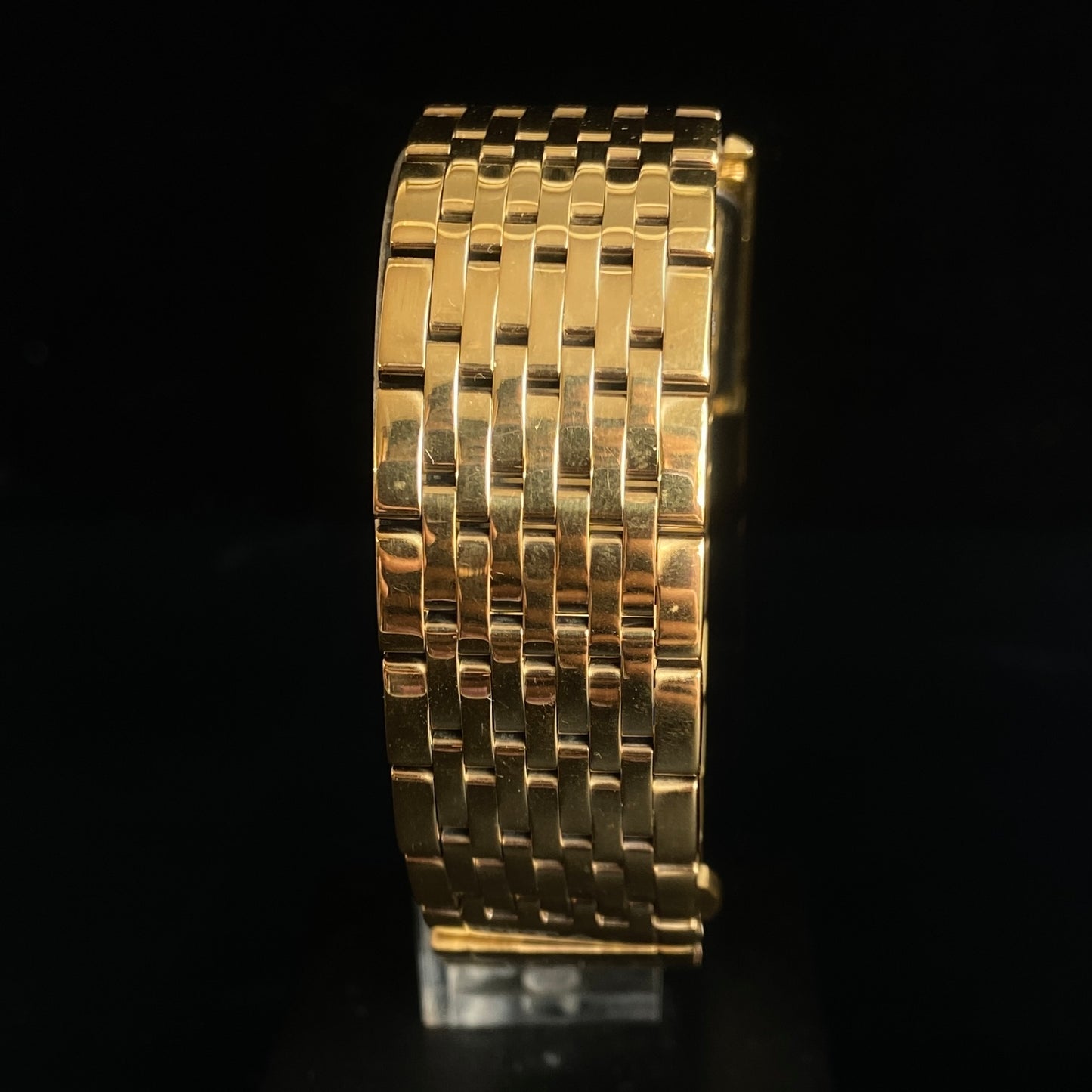 Original TITAN EDGE 1043YBA Rectangular Black Face 25MM Case Men's Watch k23