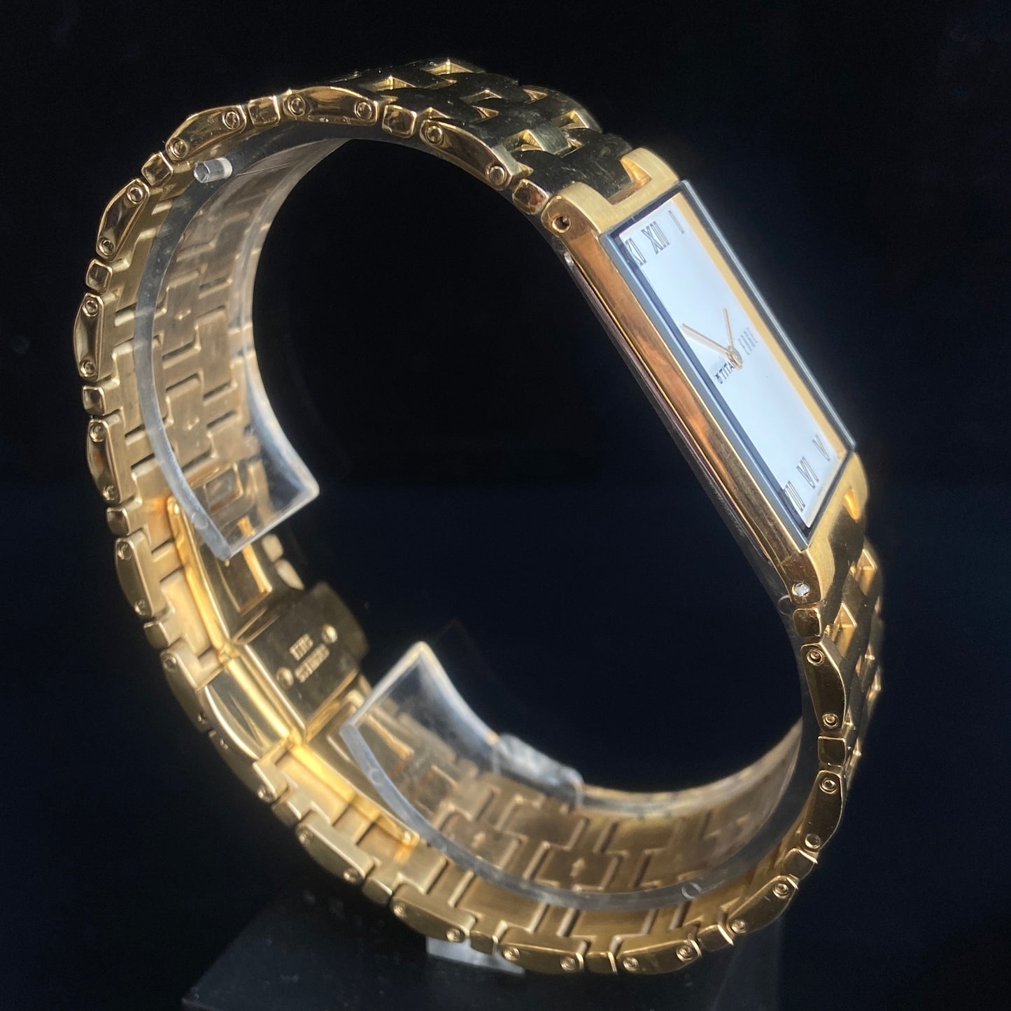 Original TITAN EDGE 1296SBA Rectangular White Face 23MM Case Men's Watch k24