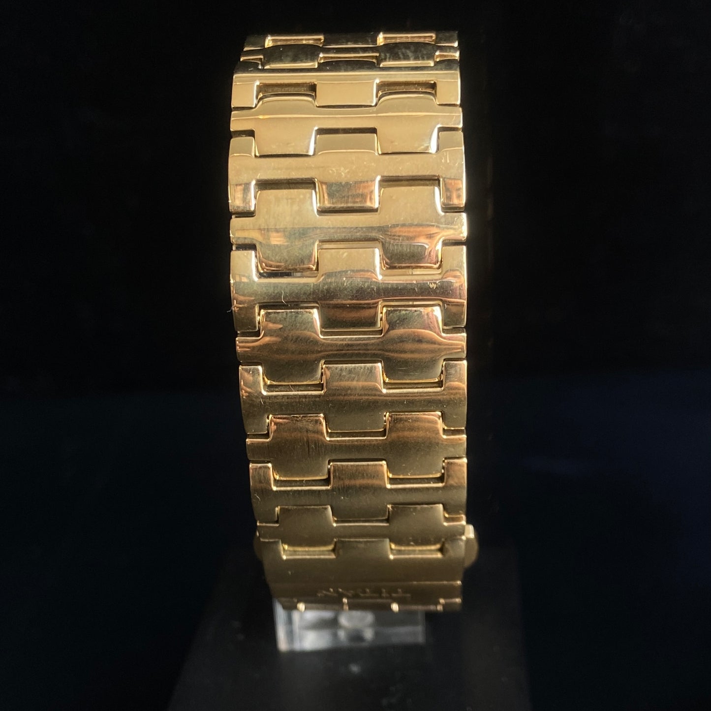 Original TITAN EDGE 1296YBC31 Rectangular White Face 23MM Case Men's Watch k25