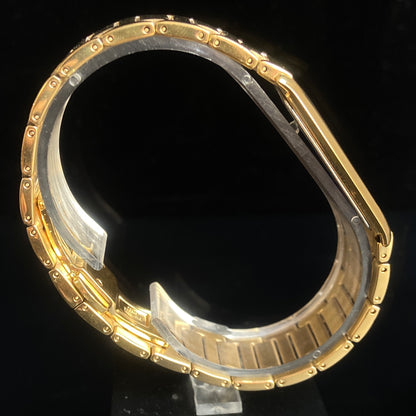 Original TITAN EDGE 1043SBA Rectangular Golden Face 25MM Case Men's Watch k26