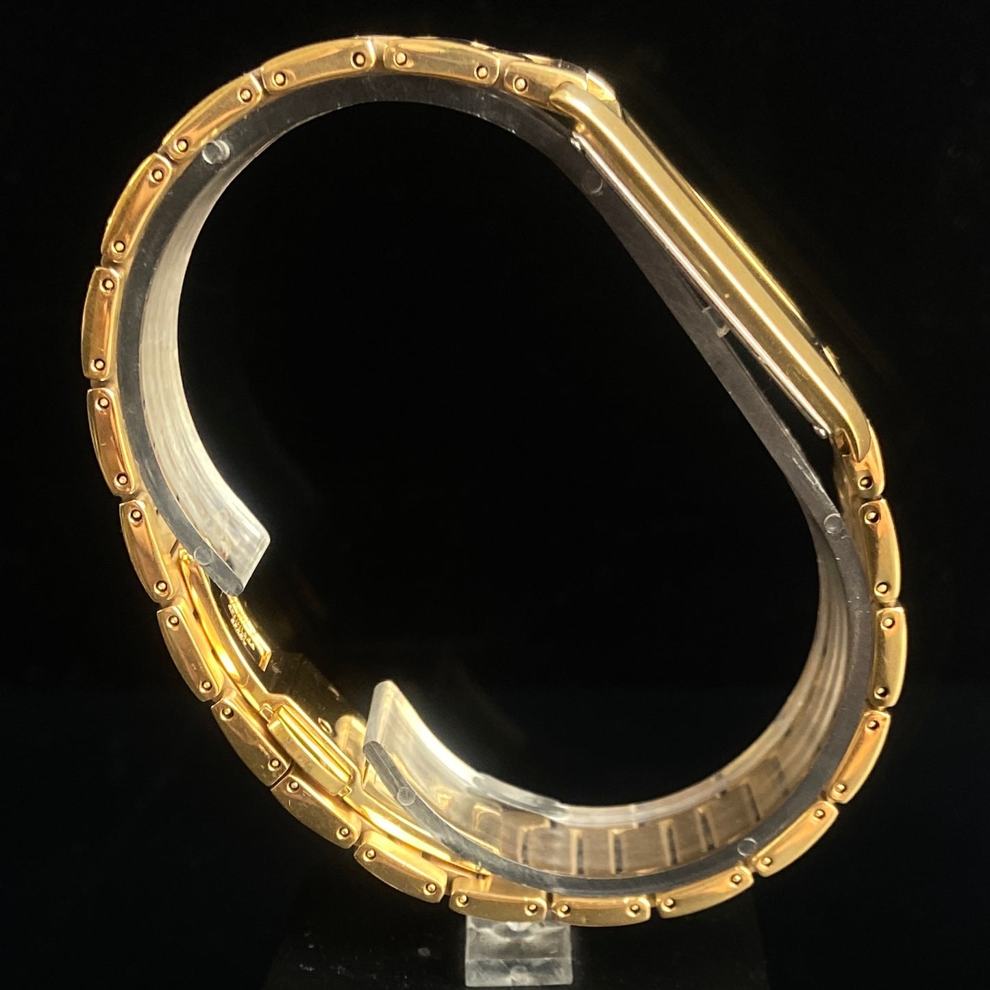 Original TITAN EDGE 1043BBD31 Rectangular Black Face 25MM Case Men's Watch k27