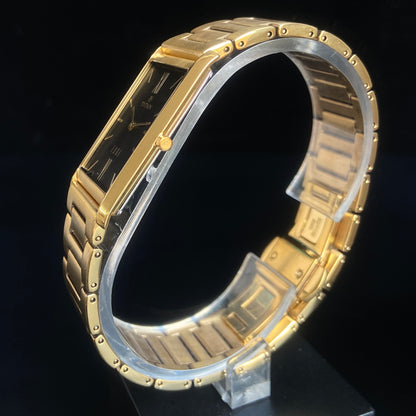 Original TITAN EDGE 1043BBD31 Rectangular Black Face 25MM Case Men's Watch k27