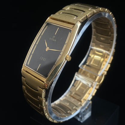 Original TITAN EDGE 1044YCE31 Barrel Black Face 29MM Case Men's Watch k29